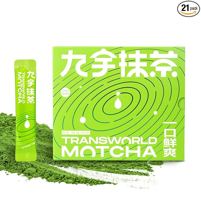 Authentic Ceremonial Matcha USDA Organic Premium Matcha Green Tea Powder for Drinking and Latte 100% Pure No Additives 21 sticks