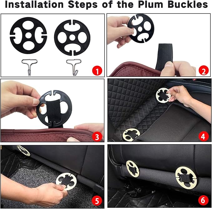 ontto 2 PC Car Seat Cushions for Most Vehicles Universal Auto Seat Pad Protector Perforated PU Leather Bottom Pad Breathable and Thin Seat Mat Also Works with Truck and Office Chair,Light Brown