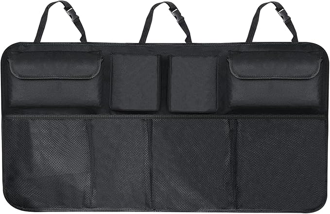 Car Hanging Trunk Organizer, Large Capacity Backseat Hanging 8 Piece Large Capacity Organizer Avoid Cluttered Stacking Car Accessories, Universal for SUV, Truck, RV