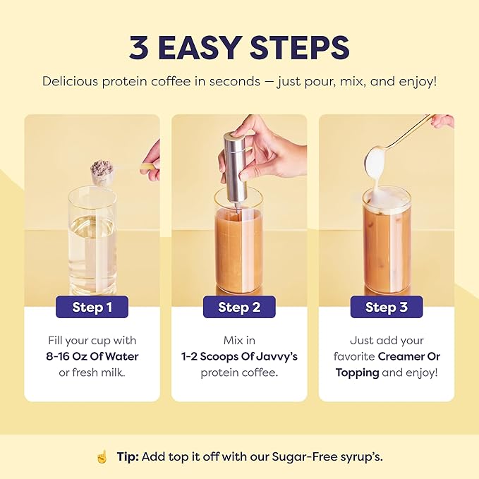 Original Protein Iced Coffee - Premium Whey Protein & Instant Iced Coffees - 100% Natural Cold Brew - Zero Artificial Flavors & Sweeteners, 80 mg Caffeine Per Serving, No Added Sugar, 20 Servings