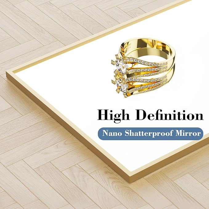 NEWBULIG Full Length Mirror, Upgraded Body Wall Mirrors with Shatter-Proof Glass, Floor Standing Mirror, Home Wall Decor