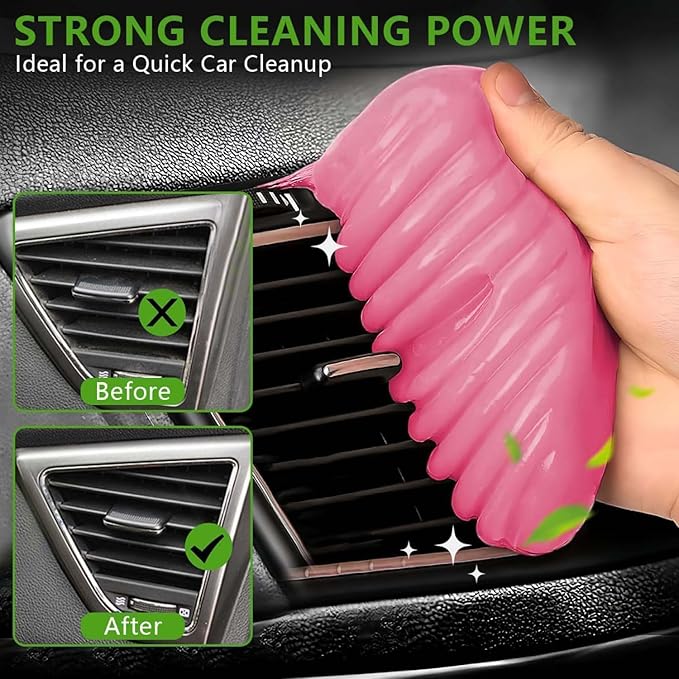 Car Cleaning Gels, 2-Pack Universal Auto Detailing Tools Car Interior Cleaner Putty, Dust Cleaning Mud for PC Tablet Laptop Keyboard, Camera, Printers