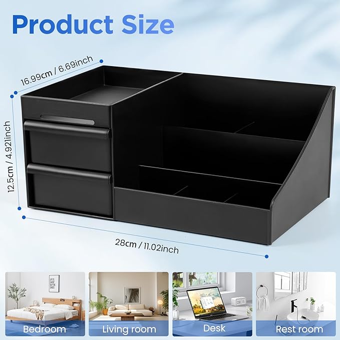 EXIN DECHEN Cologne Organizer for Men,Cologne Stand,Bathroom Organizer,Organizador de Perfumes,Dresser Organizer Countertop,Mens Bedroom Essentials,Room Decor for Men,Gifts for Mens