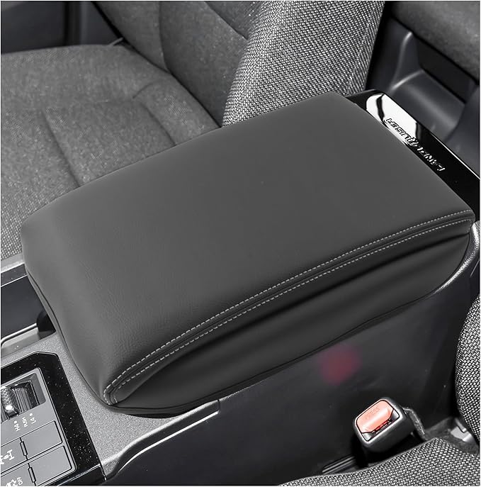 SXCY for 2024 2025 2026 Land Cruiser Armrest Cover for Toyota Land Cruiser 2025 2026 Center Console Cover 2024 2025 2026 Land Cruiser Center Console Cover for 2025 2026 Land Cruiser (White Line (Pad))