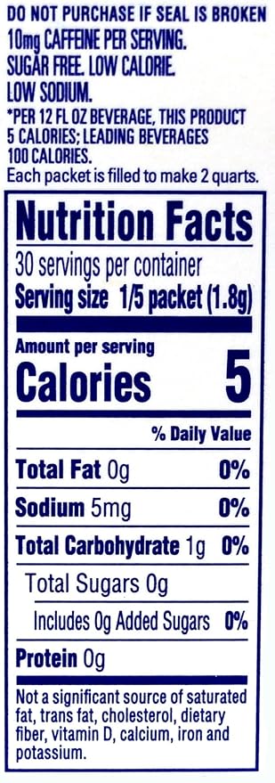 Crystal Light Raspberry Iced Tea Drink Mix, 12-Quart Canister (Pack of 12)