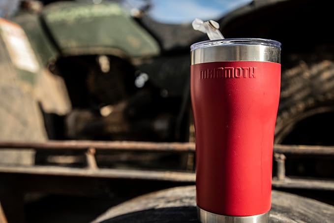 Mammoth Rover 20oz Stainless Steel Tumbler, Double Wall Vacuum Insulated Tumbler with Lid, Great for On the Go, in Light Blue