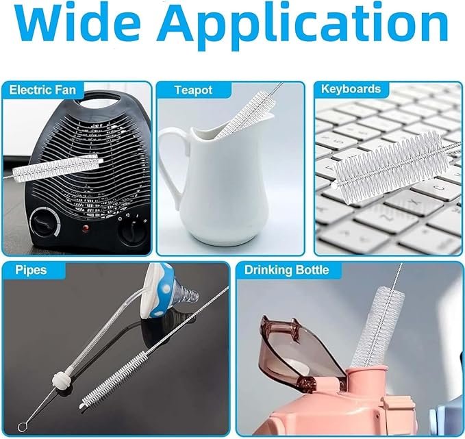 Straw Replacement Compatible for Owala Water Bottle 24 oz 32 oz, Metal Drinking Straw with Cleaner Brush Compatible with Owala FreeSip 24OZ/32OZ, Stainless Steel Straw Accessories Fit for Owala