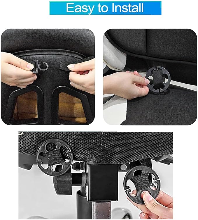 ‌Car Seat Cushion Back Support Pillow for Toyota Fj Cruiser 2007-2014, Ergonomic Pain Relief Cushion, Memory Foam Lumbar Support for Driving, Adjustable & Washable Auto Pad, Dark-Gray