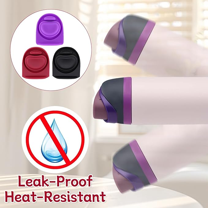 3pcs Replacement Rubber Stopper Seal Compatible with Owala FreeSip 24oz 32oz,Water Bottle Lid Cap Silicone Seal Parts for Owala 16/19/24/32/40oz Spout Gasket Mouthpiece Piece Accessories F2A2