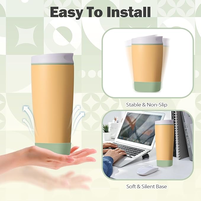 2pcs Silicone Boot for Owala SmoothSip Slider Coffee Tumbler 20oz 12oz, Anti-Slip Sleeve for Travel Coffee Mug, Protective Accessories for Owala BPA Free (Sage)
