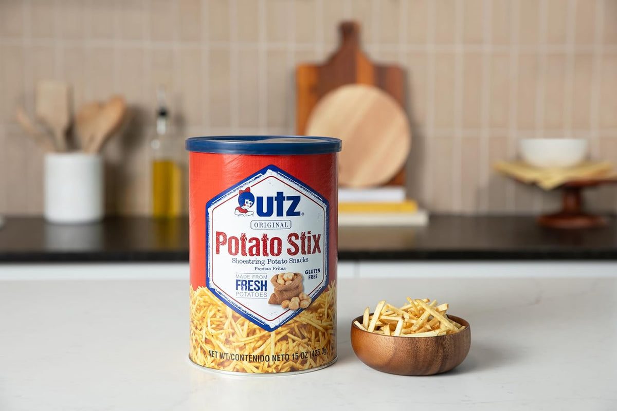Utz Potato Stix, Original, Shoestring Potato Sticks Made from Fresh Potatoes, Regular, 15 Oz