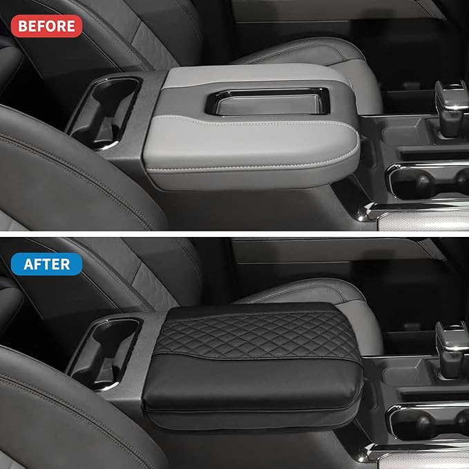 Xaido Center Console Armrest Cover for Chevy Silverado/GMC Sierra 2019-2026 & Tahoe/Suburban/Yukon 2021-2026, Bucket Seat Console Arm Rest Cushion Protective