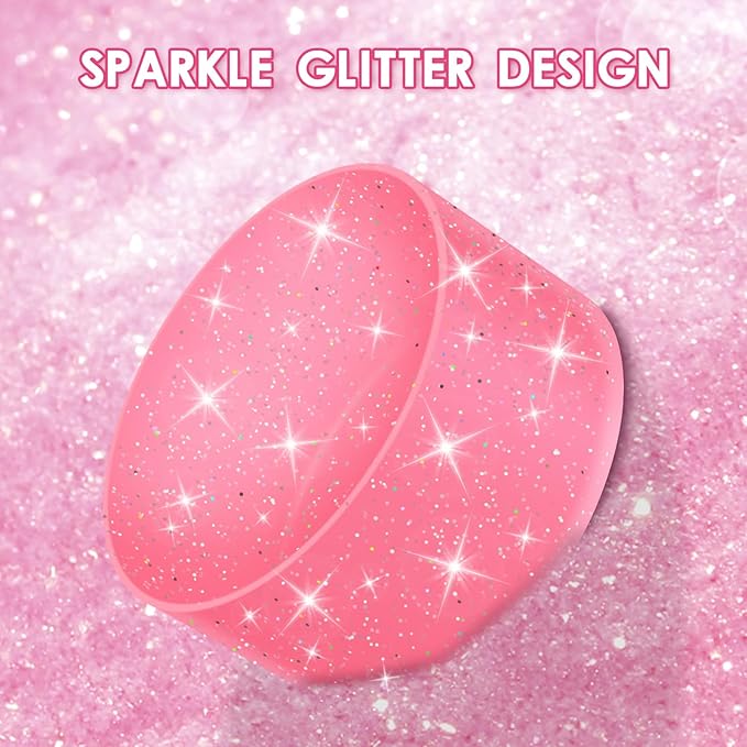 Protective Glitter Silicone Boot Compatible with Owala 24oz 32oz 40oz, Bling Cup Sleeve Bottom Bumper Cover Compatible with Owala FreeSip, Twist, or Flip Stainless Steel Water Bottles