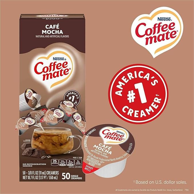 Coffee mate Nestlé® Coffee Creamer Café Mocha - liquid creamer singles