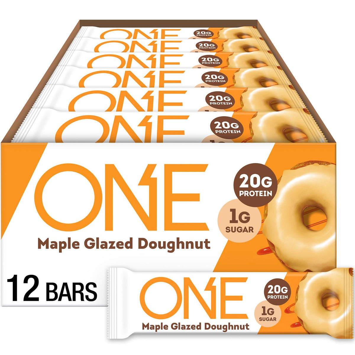 ONE Protein Bars, Sampler Variety Pack, Gluten Free with 20g Protein and 1g Sugar, Pantry Staples, 2.12 oz (8 Count)