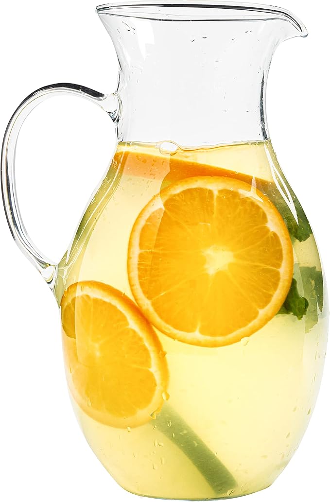 Simax Glass Pitcher With Spout, 1.5 Quart Borosilicate Glass Pitchers With Handle, Made in Europe Glass Water, Cocktail, Margarita, Sangria Pitcher