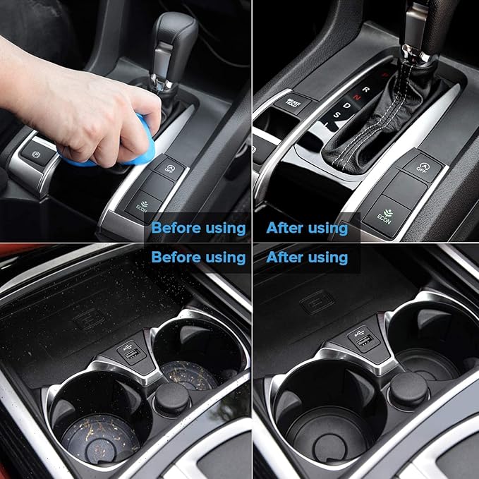 Car Cleaning Gel Cleaning Brush Car Detail Clean Interior Reusable Cleaning kit 6 PCS