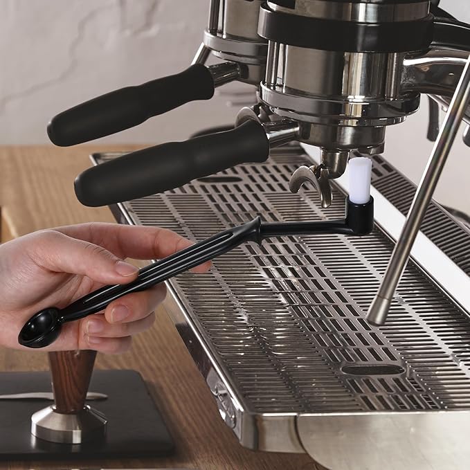 2 Pieces Espresso Machine Cleaning Brush Kit Espresso Cleaner Brushes Coffee Cleaning Brush with Spoon Head for Coffee Grinder and Espresso Cleanings Home Kitchen Accessories