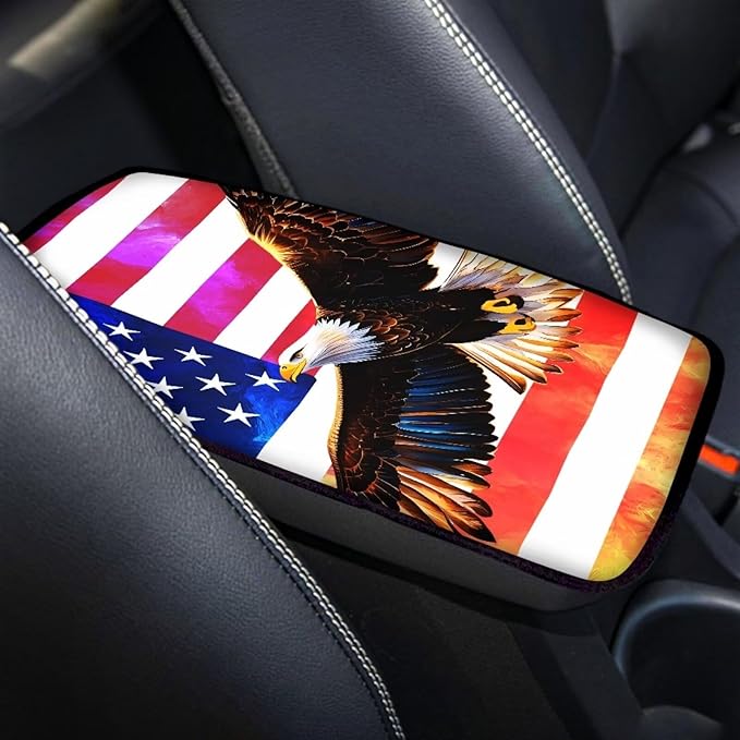 Biyejit Car Center Console Armrest Cushion Cover Pad Car Interior Decor Accessories Universal Fit for Sedan, Truck, SUV