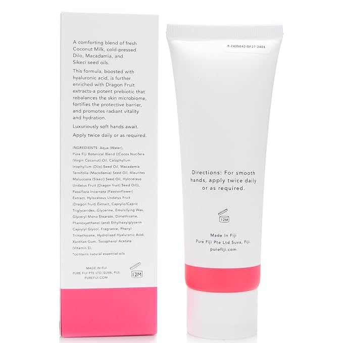 PURE FIJI Hydrating Hand Crème, Dragon Fruit (4 oz/120ml)
