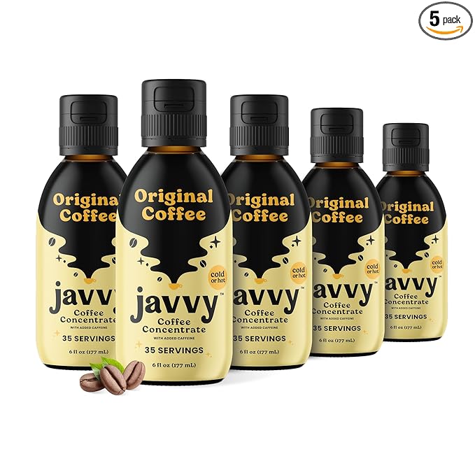 Coffee Concentrate - Cold Brew Coffee, Perfect for Hot or Iced Instant Coffees, Hot Drinks, Cold Brew Concentrate, 5 Pack - Original