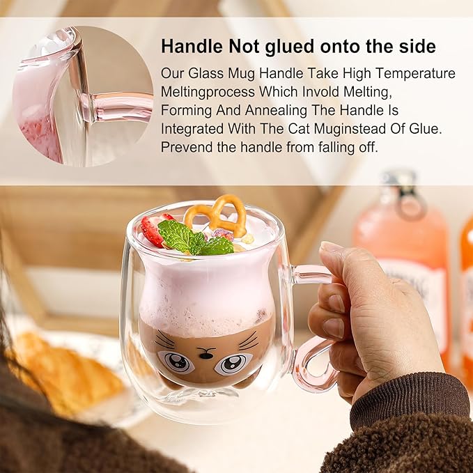 Gift Woman Birthday Cup Cat Coffee Cup Double Walled Cup A The Mug Cat Gift Mom Dad Mistress Friend Wife Idea Gift Idea Mother's Day Father's Day Valentine's Day Christmas Halloween Woman