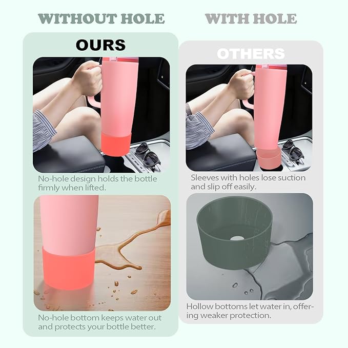Silicone Boot for Owala 30oz & 40oz FreeSip Sway Bottles & Tumblers - Non-Slip, Scratch-Resistant, Stability Enhancer, Available in 12 Colors (Forest Green)