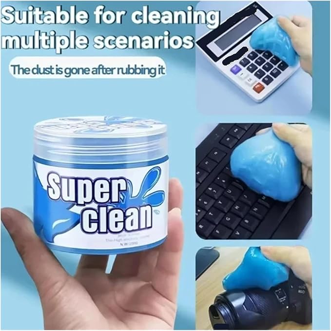 Car Cleaning Gel - Reusable Remover for Interior, Air Vents, Keyboards & Notebooks - Magic Mud Detail Tool(CJN-3PCS)