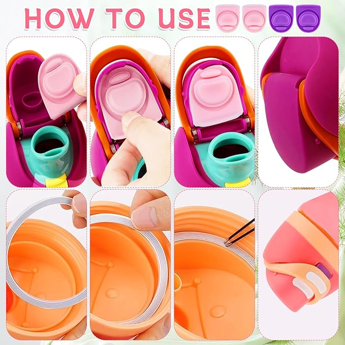 4 Sets Replacement Rubber Stopper and O Ring Gasket Compatible with Owala FreeSip 24oz 32oz,Water Bottle Lid Insert Cap Seal Parts for Owala 16/19/24/32/40oz Mouthpiece Accessories Z4K9
