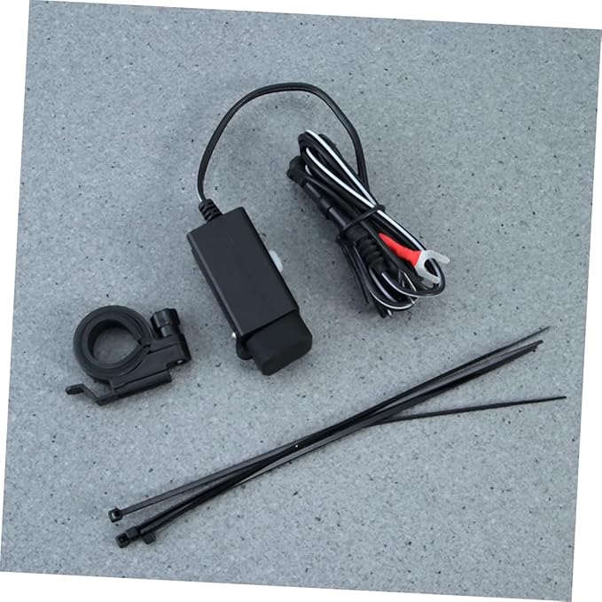 Garneck USB Adapter Plug for Motorcycle Car Charger Adapter Motorcycle Phone Charger Ring Terminals