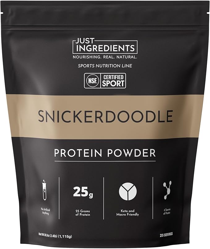 JUST INGREDIENTS Snickerdoodle Protein Powder - NSF