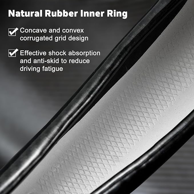 1 Pack Car Breathable Steering Wheel Cover, Wear Resistant Steering Wheel Sleeve, Carbon Fiber Non-Slip Steering Wheel Protector, Four Seasons Universal Steering Wheel Set