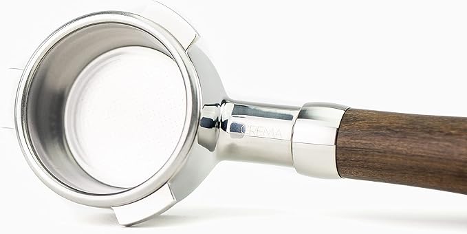Crema Coffee Products 54mm Filter Basket | Double Shot Non-Pressurized Stainless Steel Basket | Compatible with Breville 54mm Portafilters | Precise Tapered Profile for Consistent Espresso Shots