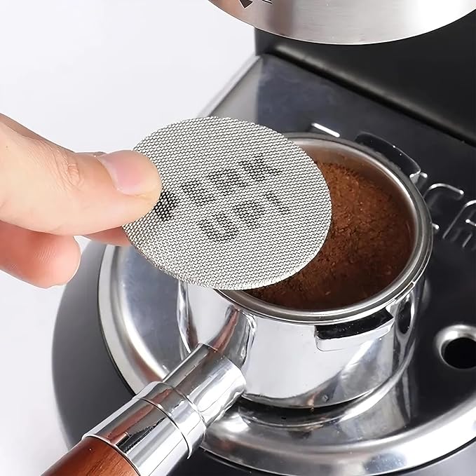 Generic Happy Puck Espresso Puck Screens (3 Pack) | Stainless Steel Mesh | For All Portafilter Sizes 58.5MM, 53.5MM, 51MM | Coffee Filter Screen (58.5mm)