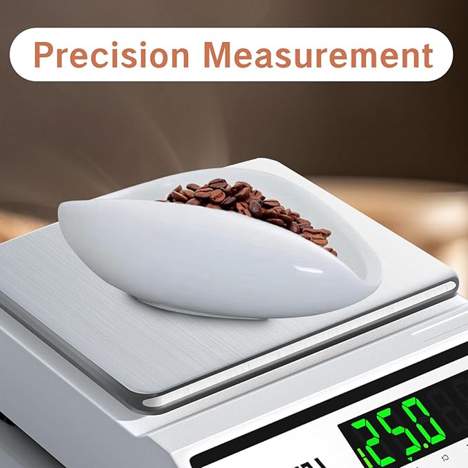 Coffee Dosing Cup Ceramic Coffee Beans Dosing Cup White Espresso Bean Measuring Tray Tea Vessel for Loose Tea Dosing Cup Cha He Set Dispenser Bowl Included Vessel Single Dose Measuring Tray