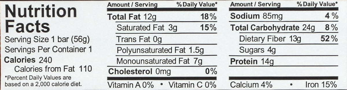 Aloha Organic Plant Based Protein Bar Peanut Butter Chocolate Chip , 1.98 Oz