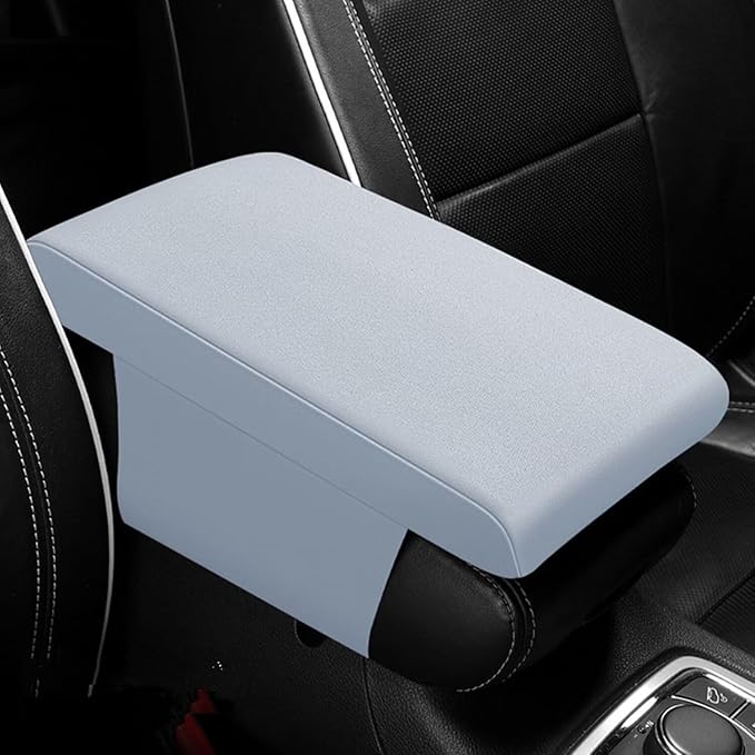 Car Center Console Cover,Universal Memory Foam Car Armrest Pad,Car Interior Accessory for Women Men,Armrest Cover Protector for Cars,Vehicles,SUV Blue