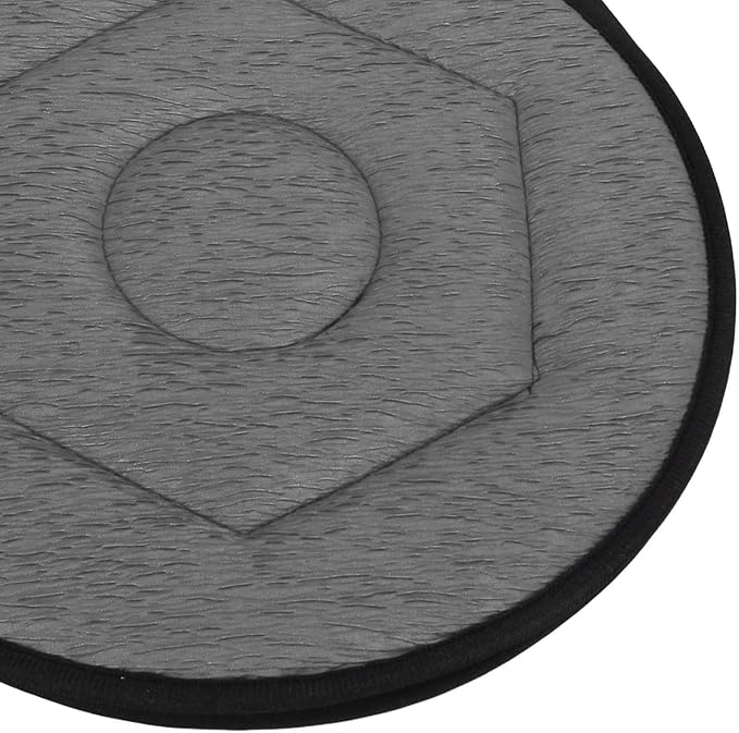 AMAKO Revolve 360 Car Seat Cushion, Rotating Geometric Rhombic Swivel Car Seat for Elderly Portable Round Seat Cushion