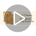 Totally Bamboo Cutting Boards for Kitchen, Set of 3 – Bamboo Wood Cutting Board Set in Large, Medium & Small Sizes