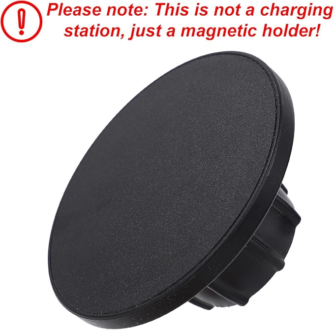 Magnetic Phone Mount Base, 0.67in/17mm Phone Holder Ball Head Socket for Car Dashboard Air Vent Windshield Compatible with iPhone 16 15 14 13 12