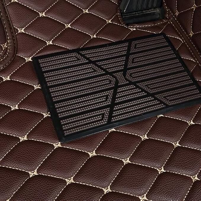 Car Floor Mats for 99% Cars, Trucks and SUVs Full Coverage Pads Protection Non-Slip Leather Floor Liners (Full Black)