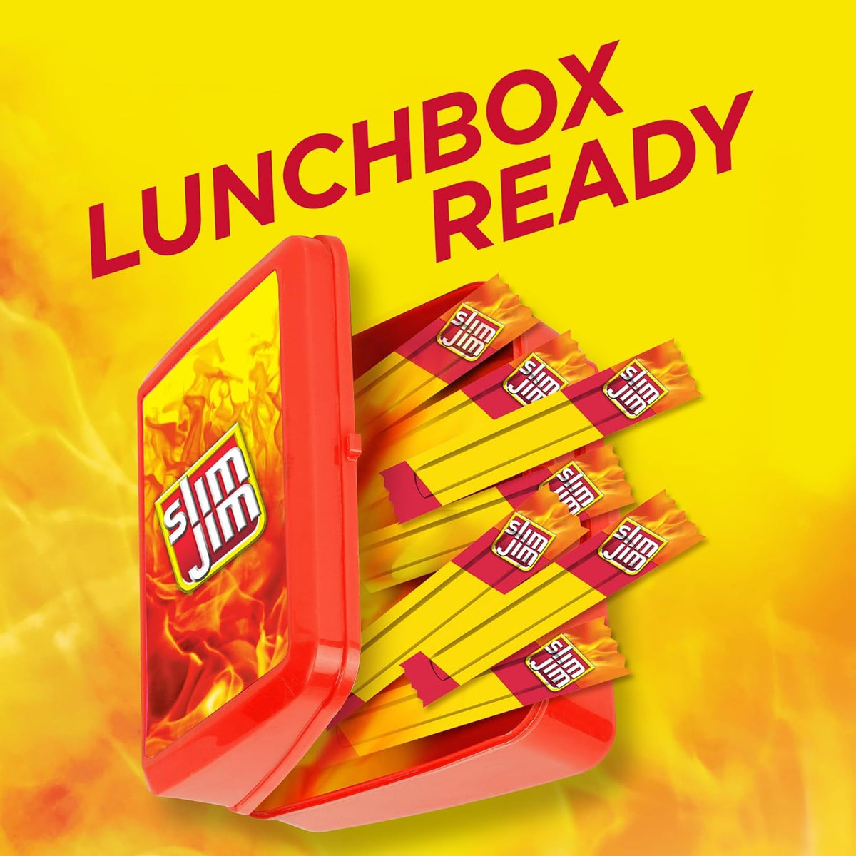 Slim Jim Original Smoked Meat Sticks, 6g Protein, 0.28oz, 46 Count, Snack Size