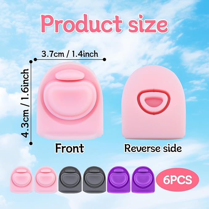 6 Pcs Replacement Seal Stopper Compatible with Owala FreeSip 16oz 32oz,Bottle Top Gasket Lid for Owala 16/19/24/32/40oz Seal Mouth Cap Silicone Stopper Parts Insert Accessories（3 colors 2）