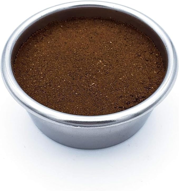 54mm 2 Cup Dual Wall Coffee Filter Basket - Pressurized Stainless Steel, Metal Portafilter Container - Reusable, Washable - Compatible with Breville Espresso Machines - 18/20g (Dual Wall)