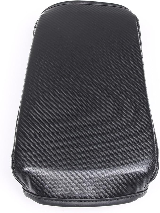 Center Console Armrest Cover Compatible with Mitsubishi Outlander 2022 2023 2024, Waterproof Armrest Arm Rest Cap Trim, Leather Center Console Lid Cushion Pad (Black)