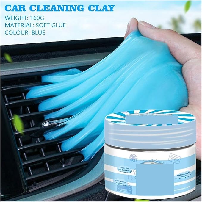 160g Car Cleaning Gel - Multifunctional Slime for Air Vents, Outlets, and Keyboards - High Efficiency Remover for Car Interior and Home Use(I)