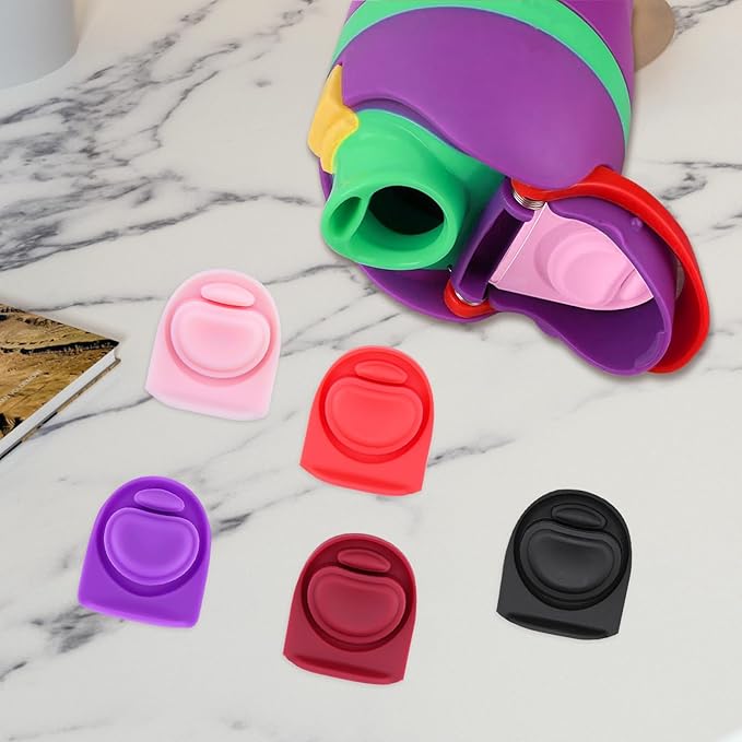 5pcs Replacement Stopper Seal Compatible with Owala FreeSip 24oz 32oz,Water Bottle Lid Insert Cap Rubber Seal Parts for Owala 16/19/24/32/40oz Spout Gasket Mouth piece Accessories F2