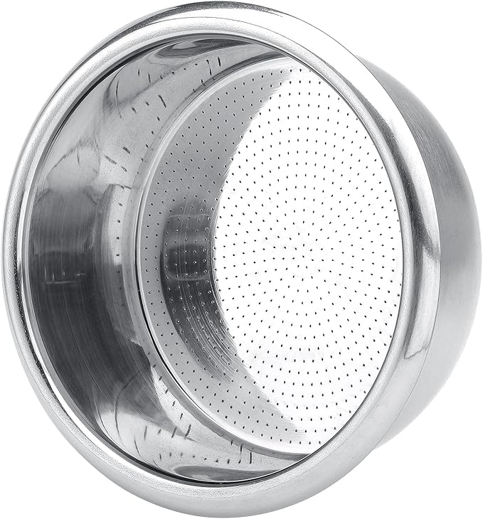 Normcore 51mm Precision High Extraction Basket, 16-18g Portafilter Basket for 51 mm Delonghi Espresso Machines, Includes Paper Filters (200pcs) and Puck Screen, 0.8mm Thickness, 0.28mm Hole Diameter