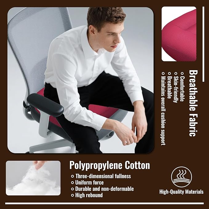 Jokuye Universal Booster Seat Cushion 15.7"x15.7" Portable Height Adjuster with Breathable Mesh & Straps, Posture Support for Driving, Office & Outdoor Use - Pink