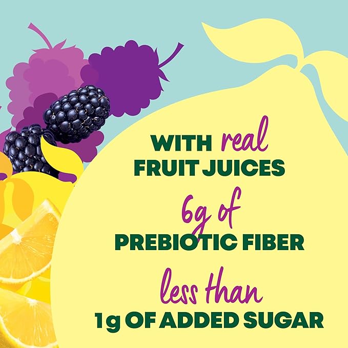Maison Perrier French Kiss Sweetened Sparkling Juice Beverage, Blackberry & Lemon Flavors With Real Fruit Juices, 24Pk